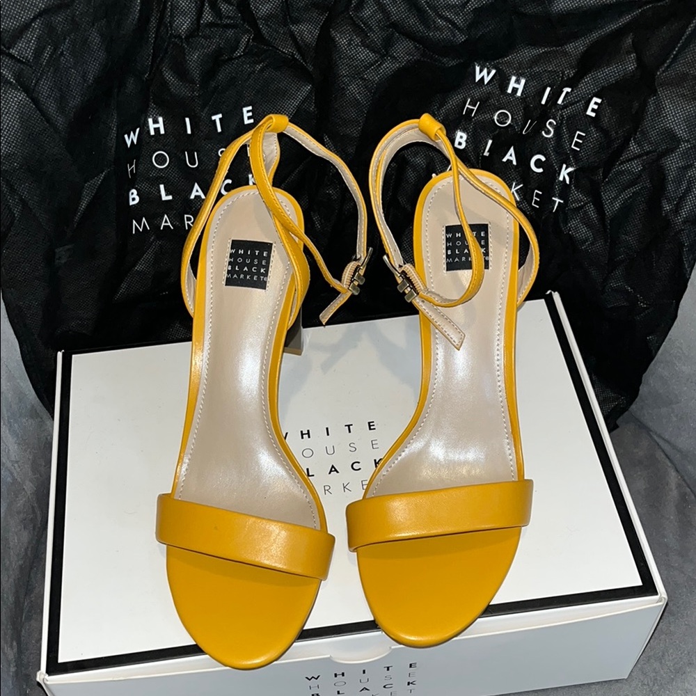 White House Black Market Yellow Women's Sandals